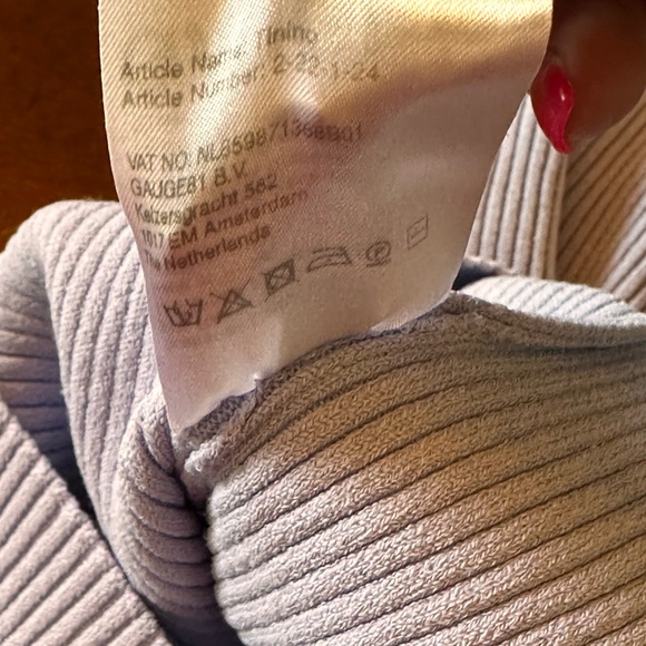 Gauge81 Purple‎ Asymmetrical Ribbed Bodycon Dress - Picture 9 of 15